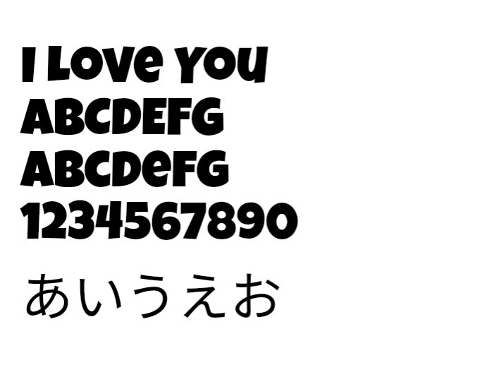 LUCKIEST GUY,Clipchamp,font,フォント